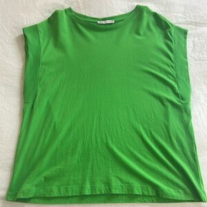 Zara Green Sleeveless t shirt